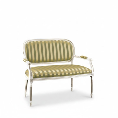 Canapé 2 places Mobilier de style moderne Canapé 2 places Moderne Canapés 121x51cm nouveau