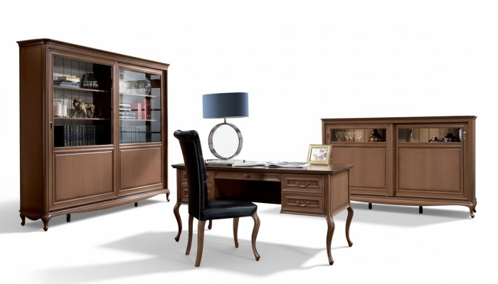Table Bureau Table en bois Bureau d'ordinateur Bois massif Bureau de bureau Mobilier de bureau Tables