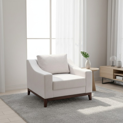 Fauteuil rembourré Relax Lounge Fauteuil design Moderne Relax Moderne Chaise Blanche Nouvelle