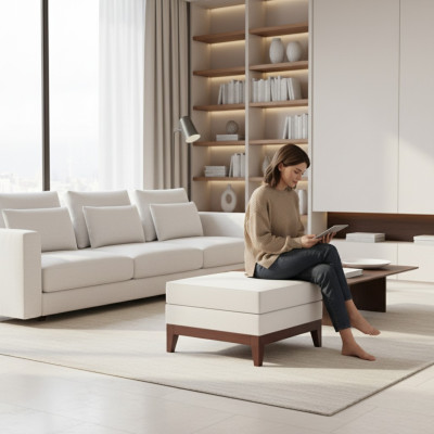 Tabouret Siège classique Tabouret Repose-pieds Tabouret Pied de tabouret Salon Designer