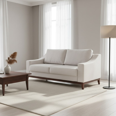 Canapé design Canapés 2 places Canapé moderne en tissu de luxe Mobilier rembourré Deux places