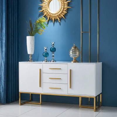 Buffet moderne Commode Armoire à tiroirs Armoire sur pied Buffet