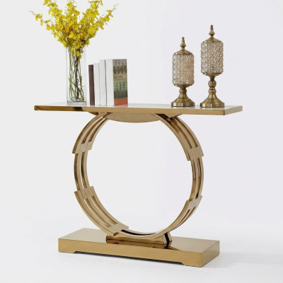 Designer Luxus Moderne Konsolentisch KonsolenTisch Edelstahl Metall