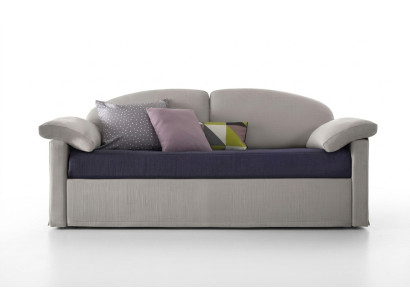 Canapé design 3 places Canapé Rembourrage Textile de Luxe Deux Tons Meubles Italiens