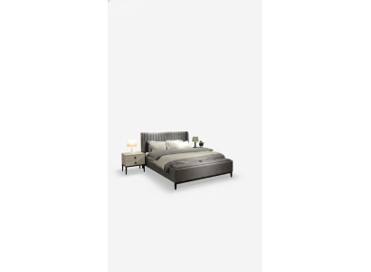 Lit double de designer de haute qualité et élégant pour chambre à coucher, nouveau mobilier