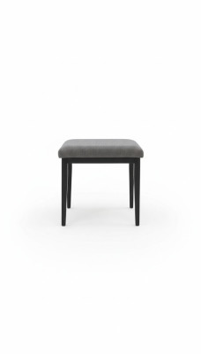 Confortable et élégant tabouret moderne en textile pour chambre.