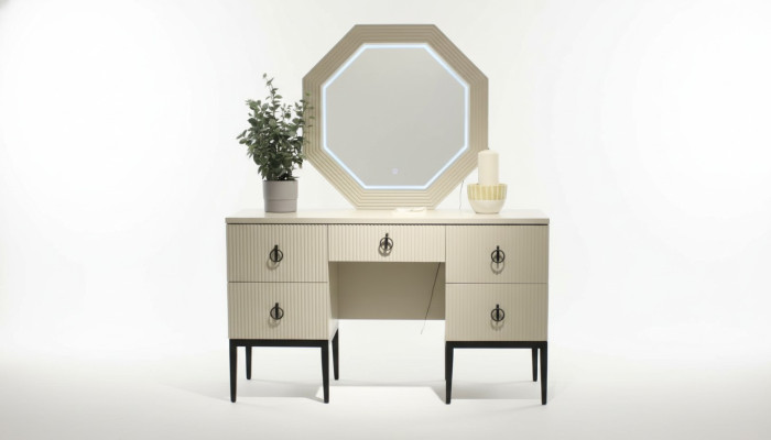 Exclusif r Table de maquillage designer avec miroir Fonctionnel et Luxueux nouveau