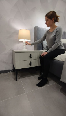 Table de chevet de luxe pour chambre 2x Tables de chevet élégantes pour chambre 2x