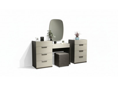 Coiffeuse avec miroir Maquillage Chambre Design Meubles Bois 2pcs. nouveau