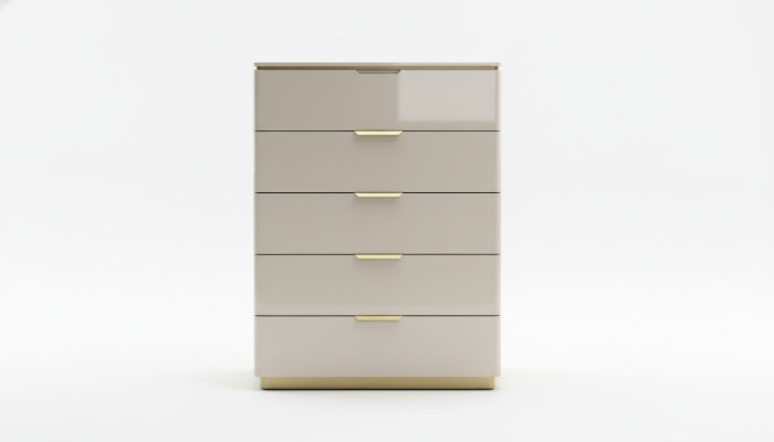 Meuble de chambre à coucher de luxe Design Commode avec 4 tiroirs Cabinet en bois Bois neuf