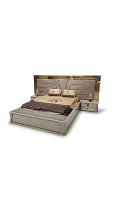 Ensemble de chambre de luxe complet Lit  + 2x Tables de chevet 3 pièces. Ensemble moderne neuf
