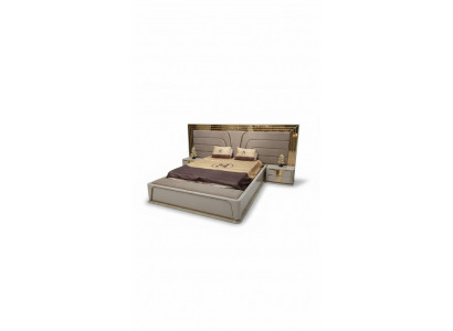 Ensemble de chambre de luxe complet Lit  + 2x Tables de chevet 3 pièces. Ensemble moderne neuf