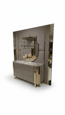 Commode avec miroir Moderne Commode avec miroir de Luxe Design Moderne Chambre