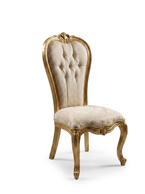 6x Chaises Ensemble complet Style Art Déco Conception Chaises Chesterfield Textile nouveau