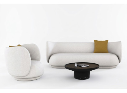 Ensemble de canapé 2+1 places Canapé en velours Design de paysage vivant Canapé-lounge Canapés