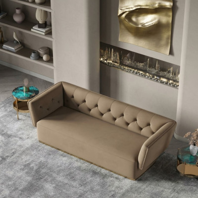 Paysage vivant Relax Siège Design Canapé Lounge Canapés Textile Canapé 3 places