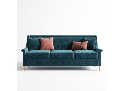 Tissu Trois Places Fauteuil Relax Design Canapé Salon Canapés Velours Canapé 3 Places Mobilier