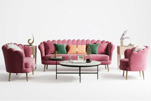 Canapé Mobilier Relax Siège Design Canapé Lounge Canapés Textiles Canapé 3 Places Velours neuf