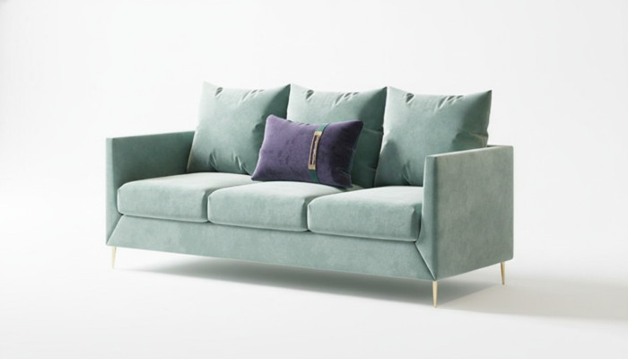 Canapé en tissu 3 places. Espace de vie relaxant. Siège design. Canapé. Sofas Lounge Velours.