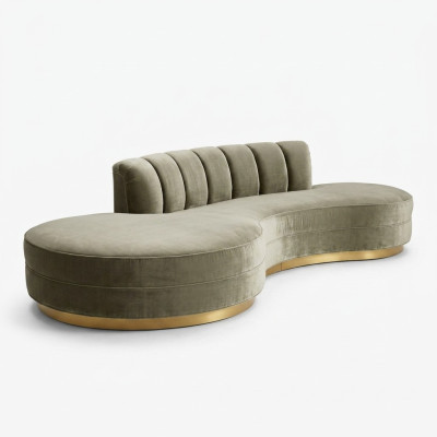 Canapé relaxant rond Canapés de luxe Canapé rond 3 places Canapés ronds Coin ovale nouveau