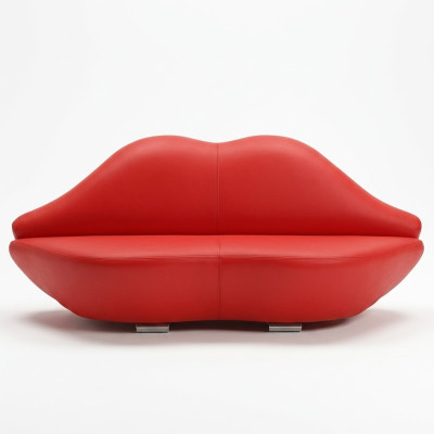 Canapé Lips 2 places, garniture moderne, siège relaxant de luxe, canapé deux places