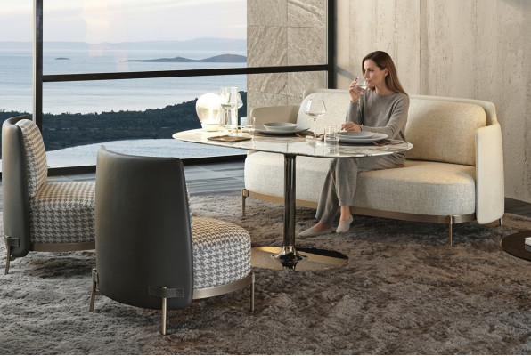 Mobilier design Moderne Siège Relaxant Mobilier de Luxe Paysage de vie Canapé 3 Places Canapés