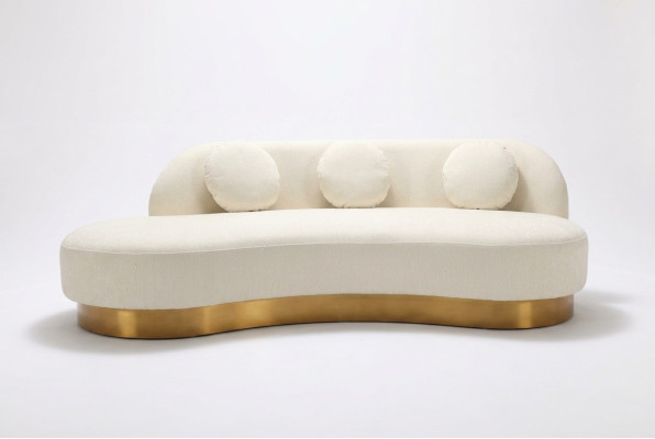 Canapé 3 places Rembourrage en textile Moderne Siège relax de luxe Mobilier de salon en velours