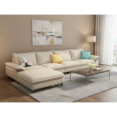 Paysage vivant Canapé d'angle Rembourrage Textile Moderne Relax Siège Mobilier de luxe Canapé 329 cm