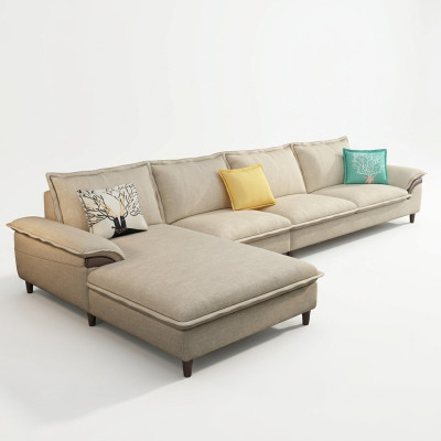Paysage vivant Canapé d'angle Rembourrage Textile Moderne Relax Siège Mobilier de luxe Canapé 329 cm