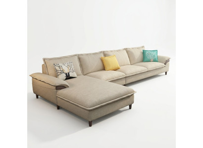 Paysage vivant Canapé d'angle Rembourrage Textile Moderne Relax Siège Mobilier de luxe Canapé 329 cm