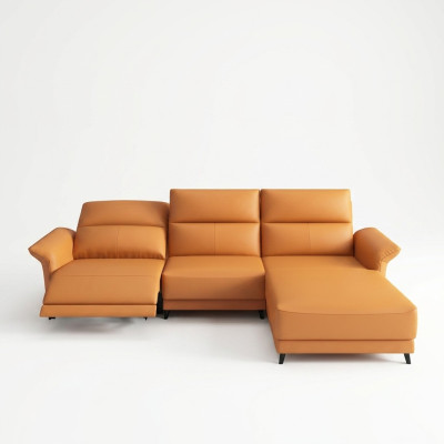 Suite d'angle Canapé d'angle en L Rembourrage Moderne Relax Siège de luxe Mobilier Paysage de vie