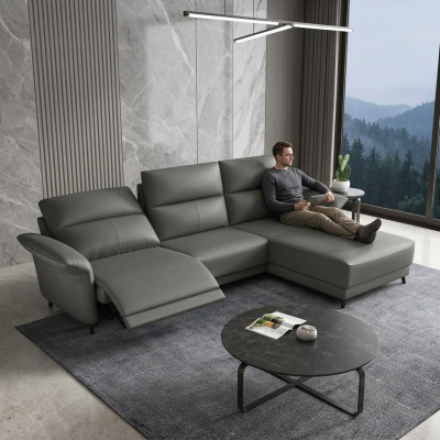 Suite Canapé d'angle en L Rembourrage Moderne Siège Relaxant Meuble de luxe Paysage vivant neuf