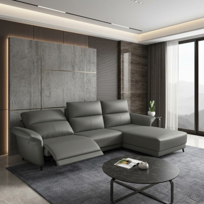 Suite Canapé d'angle en L Rembourrage Moderne Siège Relaxant Meuble de luxe Paysage vivant neuf
