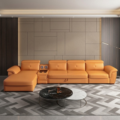 Canapé Canapé Canapé d'angle Forme en L Rembourrage Moderne Siège Relax Lit Meubles de luxe Paysage de vie