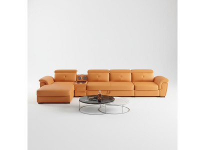 Canapé Canapé Canapé d'angle Forme en L Rembourrage Moderne Siège Relax Lit Meubles de luxe Paysage de vie