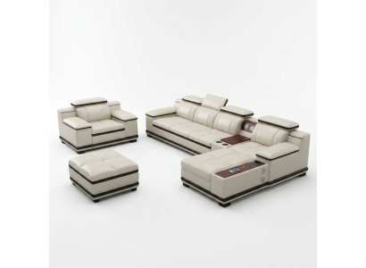 Mobilier Paysage de vie Suite de luxe en coin Canapé d'angle Rembourrage Canapés Canapé Se détendre Forme en L