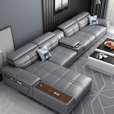 Sofas d'angle Canapé d'angle en L Revêtement Canapé Canapés Relax Siège Meuble Paysage vivant Canapé
