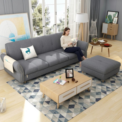 Canapé 3 places Siège Meubles Trois places Meubles Luxe Tissu Canapés Détente Nouveaux Sofas