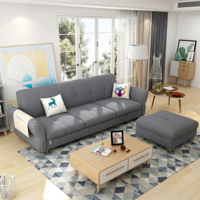 Canapé 3 places Siège Meubles Trois places Meubles Luxe Tissu Canapés Détente Nouveaux Sofas