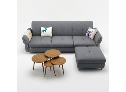 Canapé 3 places Siège Meubles Trois places Meubles Luxe Tissu Canapés Détente Nouveaux Sofas