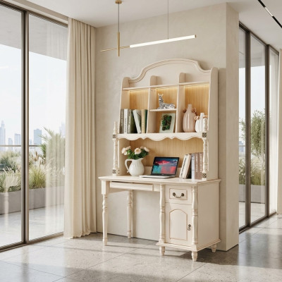 Ensemble bureau armoire + fauteuil. Bureau avec tiroirs. Table PC 2 pièces.