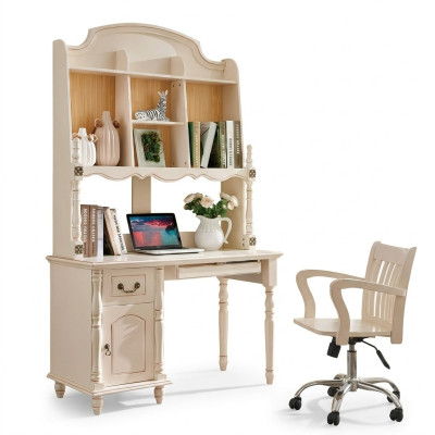 Bureau Armoire Tables Bureau avec tiroirs Table de PC Maison de campagne