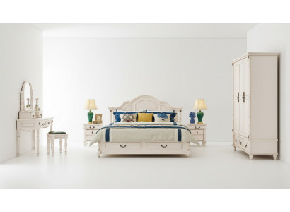 Lit double d'hôtel Chambre 180x200 cm Lit en bois Design de rembourrage Luxe nouveau