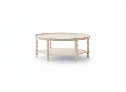 Table basse ovale Design Luxueux Salon Table d'appoint en bois