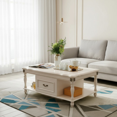Table basse Salon Design Tables Mobilier Table de luxe Table d'appoint Bois Moderne