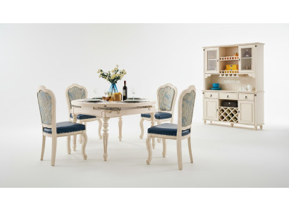 Ensemble de salle à manger classique Table avec 4 chaises Ensemble de chaises Tables en groupe 5 pièces