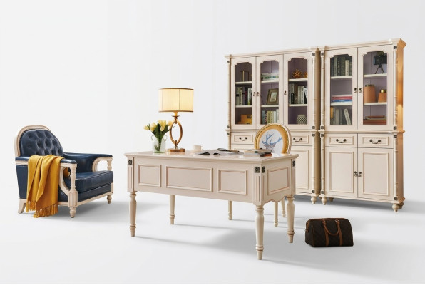Chaise de bureau armoire de classement ensemble de bureau Mobilier de bureau classique neuf 3 pièces