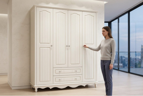 Armoire Armoire Mobilier de style baroque Armoires de chambre classiques en bois