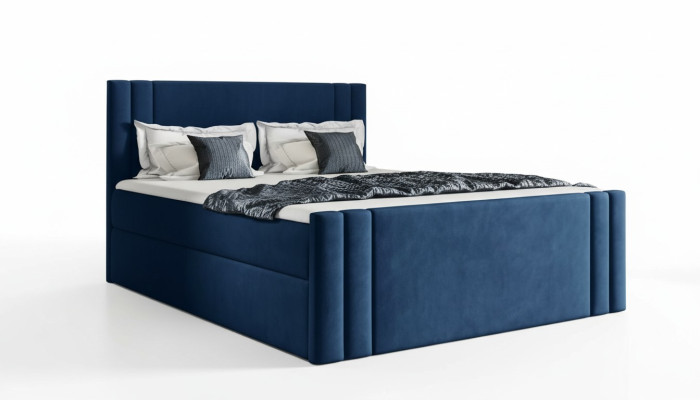 Lit Chambre Lits Rembourrage Conception Double Luxe 180x200 Boxspring neuf