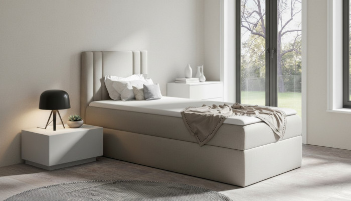 Mini lit lit simple lits rembourrage conception lit pour jeunes lit en tissu de luxe